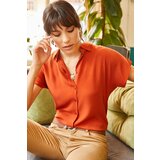 Olalook Shirt - Orange - Regular fit Cene
