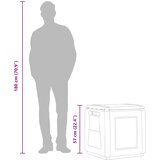  Vrtna kutija za pohranu 54 x 53 x 57 cm 130 L tamnosiva i crna | shoptok.hr