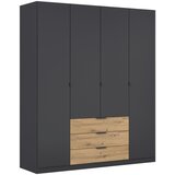 Boxxx OMARA ZA OBLAČILA, barve grafita, hrast artisan Cene