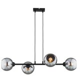  Brilagi - Visilica na sajli 4xE27/60W/230V crna/dimljeno-siva | Eponuda.com