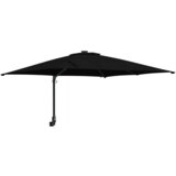 vidaXL Vrtni suncobran Crna 248.5 x 247.5 x 160 cm tkanina | shoptok.hr
