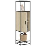 vidaXL Visoka omara sonoma hrast 35,5x35x139 cm inž. les in kovina Cene