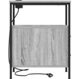 vidaXL Noćni ormar Sivi hrast sonoma 30 x 48 x 61 cm Konstruirano drvo | shoptok.hr
