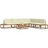  Set vanjskih sofa 7 Komad Prirodna i krem | shoptok.hr