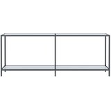  Konzolni stol bijeli 200 x 35 x 75,5 cm od kaljenog stakla | shoptok.hr