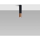  Stropna svetilka LOOPEZ črna/medena, (21348216) | Shoptok.si