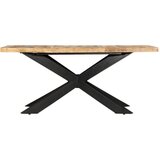  Blagovaonski stol od masivnog grubog drva manga 180x90x76 cm | shoptok.hr