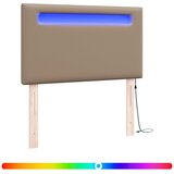  LED glava kreveta Boja cappuccina 100 cm Lažna koža | shoptok.hr