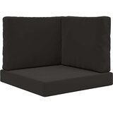  Jastuk za vanjsku sofU 3 pcs Crna Poliester | shoptok.hr
