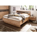 XORA posteljna garnitura 180 cm x 200 cm , kovina, umetna masa, leseni material barve hrasta | Shoptok.si