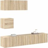  4-dijelni set TV ormarića boja hrasta sonome konstruirano drvo | Eponuda.com