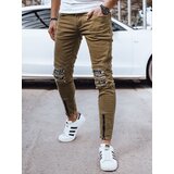 DStreet Spodnie męskie jeansowe oliwkowe | shoptok.hr