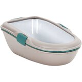 vidaXL Mačje stranišče rjavo in belo 69,5x47x26 cm PP | Shoptok.si