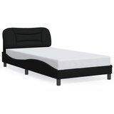 Maison Chic Posteljni okvir - Enojna postelja - Postelja za odrasle brez vzmetnice črn 100x200 cm blago-J7121, (21772924) | Shoptok.si