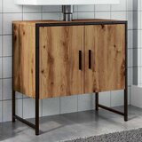 vidaXL Omarica za umivalnik artisan hrast 60x33x60 cm inž. les | Shoptok.si