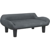  Dječja fotelja tamnosiva 70x40x24 cm baršunasta | shoptok.hr