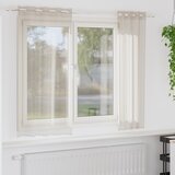 vidaXL Zavjese sa zavjesama 2 pcs Pijesak 140 x 175 cm Poliester | shoptok.hr