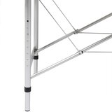 The Living Store Zložljiva masažna miza 2 coni z aluminijastim okvirjem črna - Masažna Miza, (21417106) | Shoptok.si