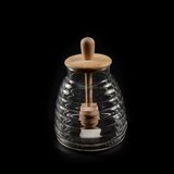 Mhome posoda za med z žličko 400ml, steklo, les | Shoptok.si