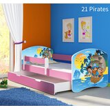  Dječji krevet ACMA s motivom, bočna roza + ladica 140x70 cm 21 Pirates | shoptok.hr