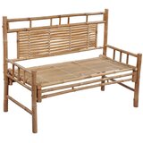The Living Store Vrtna klop z blazino 120 cm bambus - Vrtna Klop, (21460364) | Shoptok.si