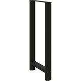 vidaXL noge kavne mizice črna 2 kosa 60x(110-111) cm jeklo | Shoptok.si