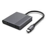 Gembird A-CM-HDMIFDPF-01 USB-C to HDMI + DP adapter, 4K 60Hz, black Cijene