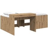 Krevet za djecu s visokim okvirom i stolom Hrast artisan | shoptok.hr