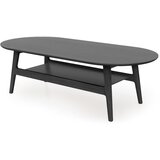 Woodman Crni stolić za kavu u dekoru hrasta 60x130 cm Curved – | shoptok.hr