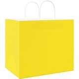  Papirnate vrećice 50 kom s ručkama žute 32x22x28 cm | shoptok.hr
