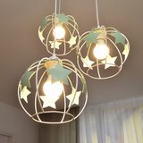  Dečiji luster na sajli STARS 3xE27/15W/230V zelena/bela | Eponuda.com