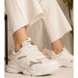 Gemre White women's sports sneakers with glitter Maleda | Shoptok.si