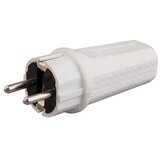Mitea_Electric Utikač beli PVC 16A 250V dvopolni ravni, sa kontaktom za uzemljenje PM-303-W Cene