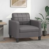  Fotelja siva 60 cm od umjetne kože | shoptok.hr