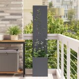 vidaXL Vrtni Sadič s Dekorativnom Pločom Antracit 32 x 140 cm | shoptok.hr