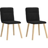 Maison Chic Jedilni stoli - Vzorci stoli 2 kosa črno blago A250, (22032748) | Shoptok.si