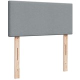 vidaXL Box spring postelja z vzmetnico svetlo siv 100x200 cm blago | Shoptok.si