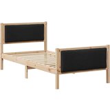  Konstrukcija postelje z vzglavjem Črna 90 x 190 cm blago, (5000084463) | Shoptok.si