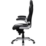 MID.YOU GAMING STOL tekstil siva, črna | Shoptok.si