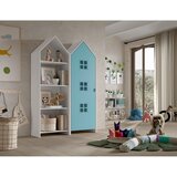 Vipack Bela/svetlo modra odprta otroška garderobna omara 115x171,5 cm CASAMI BRUGES – | Shoptok.si