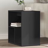 vidaXL Stranska mizica 2 kosa črna 50x30x50 cm inženirski les Cene