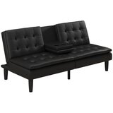 Støraa Crna sklopiva sofa od imitacije kože 191 cm Maine – | shoptok.hr