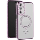 AVIZAR Diamantno ohišje za Samsung Galaxy A16 MagSafe Obris Strass, Vijolična, (5000012066) | Shoptok.si