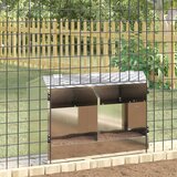 Hranilica za zečeve Srebrno 64.5 x 25.5 x 45.5 cm Cinkani čelik | Eponuda.ba