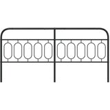  Kovinsko posteljno vzglavje črno 200 cm | Shoptok.si