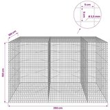  Gabion s žicom debljine 3 5 mm i mrežom 5x5 cm 250x100x150 cm - 100 cm 150 cm 250 cm | shoptok.hr