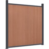 vidaXL Ograjni panel WPC rjav 180x186 cm, (21122976) Cene