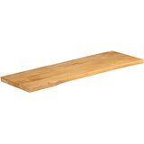 Stolna ploča 140x40x2,5cm od masivnog drva manga sa živim rubom | shoptok.hr