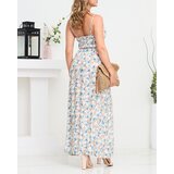 Resti White floral maxi dress with straps - Clothing | Shoptok.si