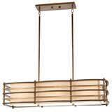 Elstead Lighting Elstead Moxie Viseči lestenec s 3 lučmi, svetlo bronast, bež, E27, (22099556) | Shoptok.si